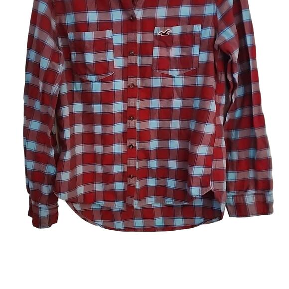 Hollister Flannel Button Down, Shirt, M - Picture 3 of 6